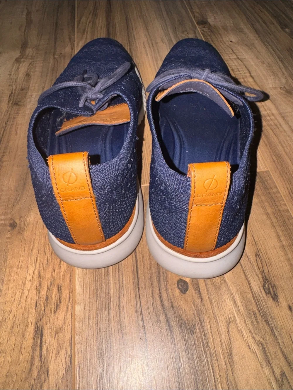 Cole Haan 2.ZEROGRAND Stitchlite Oxford Men’s 8M Navy Blue Shoes